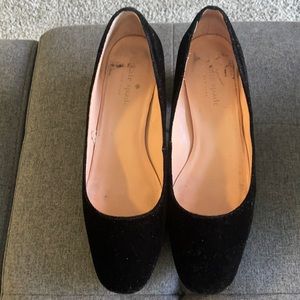 Kate Spade Black Velvet "Serene" Heel